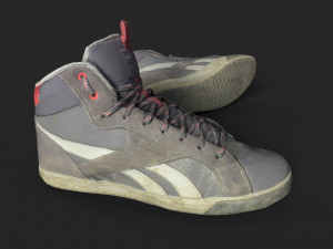 worn sneakers 3D Model