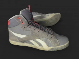 worn sneakers 3D Model