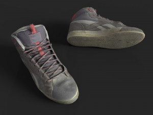 worn sneakers 3D Model