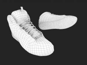 worn sneakers 3D Model