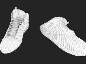 worn sneakers 3D Model