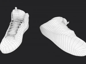 worn sneakers 3D Model