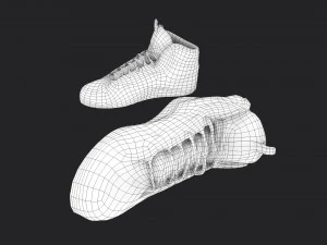 worn sneakers 3D Model