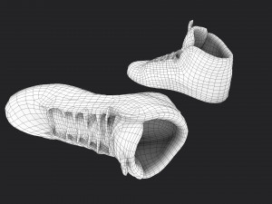 worn sneakers 3D Model