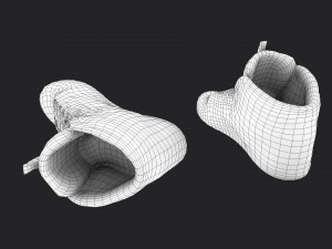 worn sneakers 3D Model