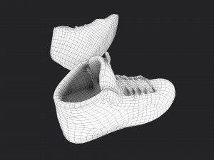 worn sneakers 3D Model