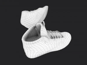 worn sneakers 3D Model