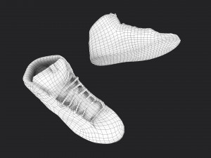 worn sneakers 3D Model