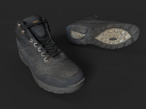 worn boots 3D Model