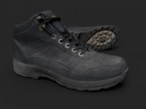 worn boots Model 3D