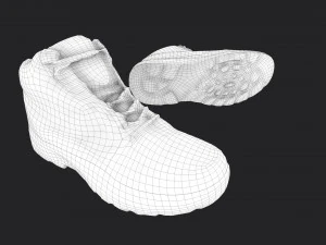 worn boots 3D Model