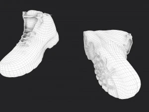 worn boots 3D Model