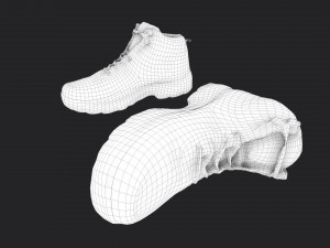 worn boots Model 3D
