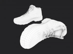 worn boots 3D Model