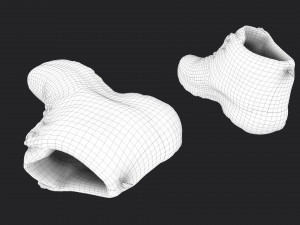 worn boots Model 3D