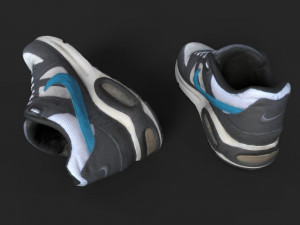 worn boots 3Dモデル