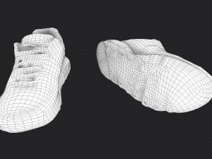 worn boots 3Dモデル