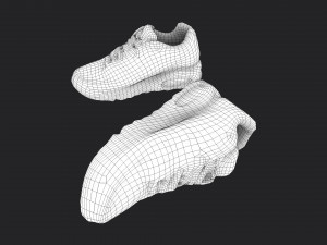 worn boots 3Dモデル