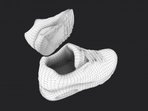 worn boots 3Dモデル