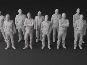 10 low poly people collection vol 8 3D Model