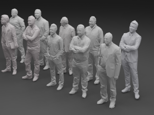 10 low poly people collection vol 8 3D Model