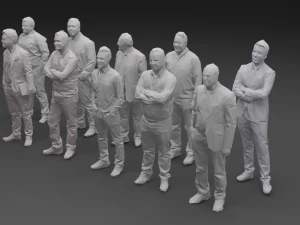 10 low poly people collection vol 8 3D Model