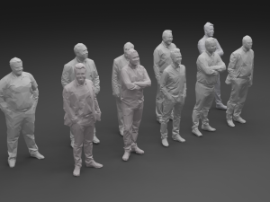 10 low poly people collection vol 8 3D Model