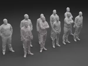 10 low poly people collection vol 8 3D Model