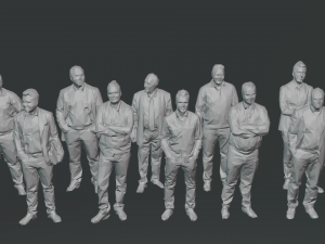 10 low poly people collection vol 8 3D Model