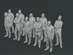 10 low poly people collection vol 8 3D Model