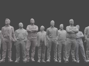 10 low poly people collection vol 8 3D Model