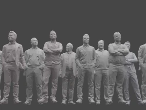 10 low poly people collection vol 8 3D Model