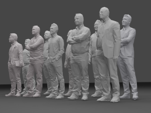 10 low poly people collection vol 8 3D Model