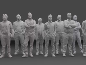 10 low poly people collection vol 8 3D Model