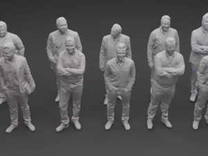 10 low poly people collection vol 8 3D Model