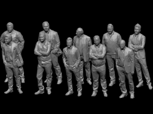 10 low poly people collection vol 8 3D Model