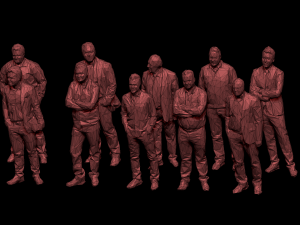 10 low poly people collection vol 8 3D Model