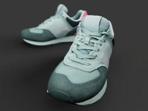 Pair of New Balance Shoes 3D Model