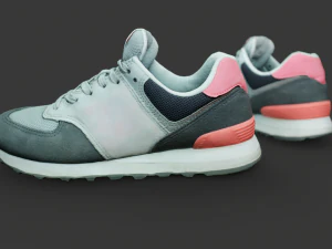 Pair of New Balance Shoes 3D Model