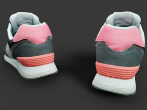 Pair of New Balance Shoes 3D Model