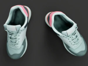Pair of New Balance Shoes 3D Model