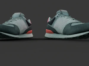 Pair of New Balance Shoes 3D Model