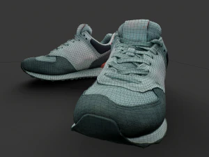 Pair of New Balance Shoes 3D Model