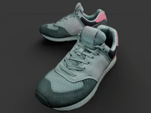 Pair of New Balance Shoes 3D Model