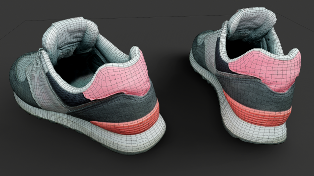 Pair of New Balance Shoes 3D Model in Kleding 3DExport