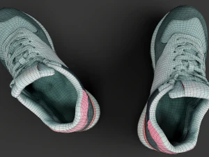Pair of New Balance Shoes 3D Model