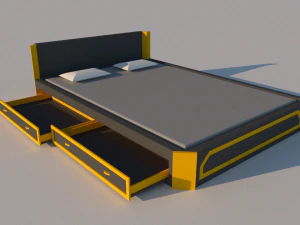 Bett 3D Modell