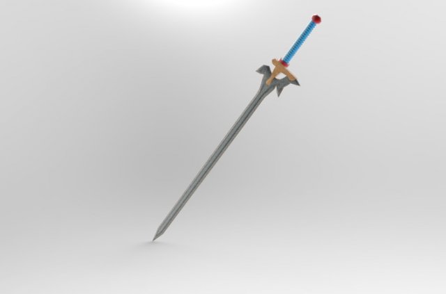 sword 3D Model .c4d .max .obj .3ds .fbx .stl .blend 