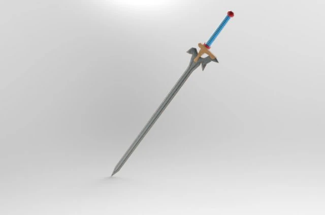 sword 3D Model .c4d .max .obj .3ds .fbx .stl .blend 