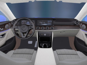 mercedes-benz e-class coupe 2018 3D 模型